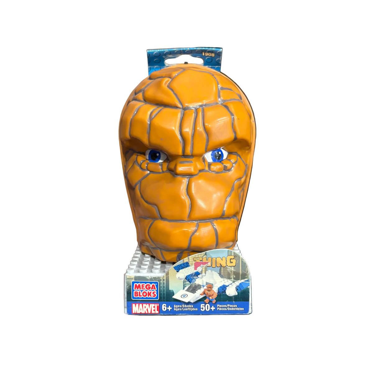 Mega Bloks: Fantastic 4: The Thing Head (light shelf wear)
