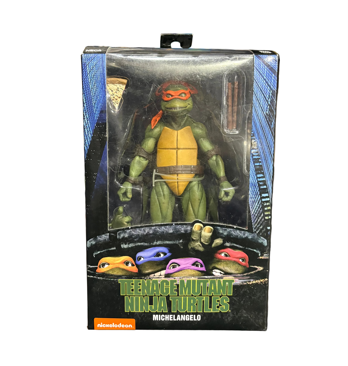 Neca: Teenage Mutant Ninja Turtles - Michelangelo 7 inch Action Figure (light shelf wear)