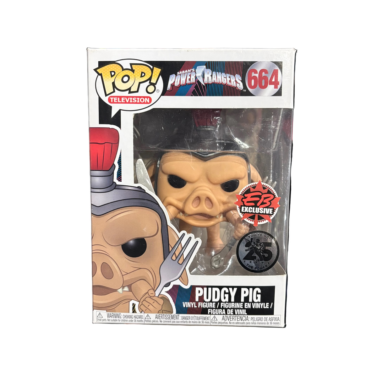 Funko Pop! Power Rangers: Pudgy Pig (25th Years) [Eb Exclusive] #664 (some box damage)