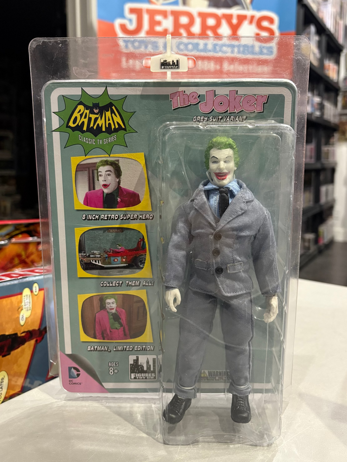 Figures Toy Company: Batman Classic Tv Series - The Joker Grey Suit Variant