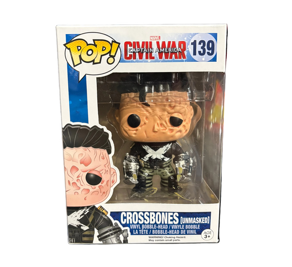 Funko Pop! Captain America Civil War: Crossbones [Unmasked] #139 (marks on screen)