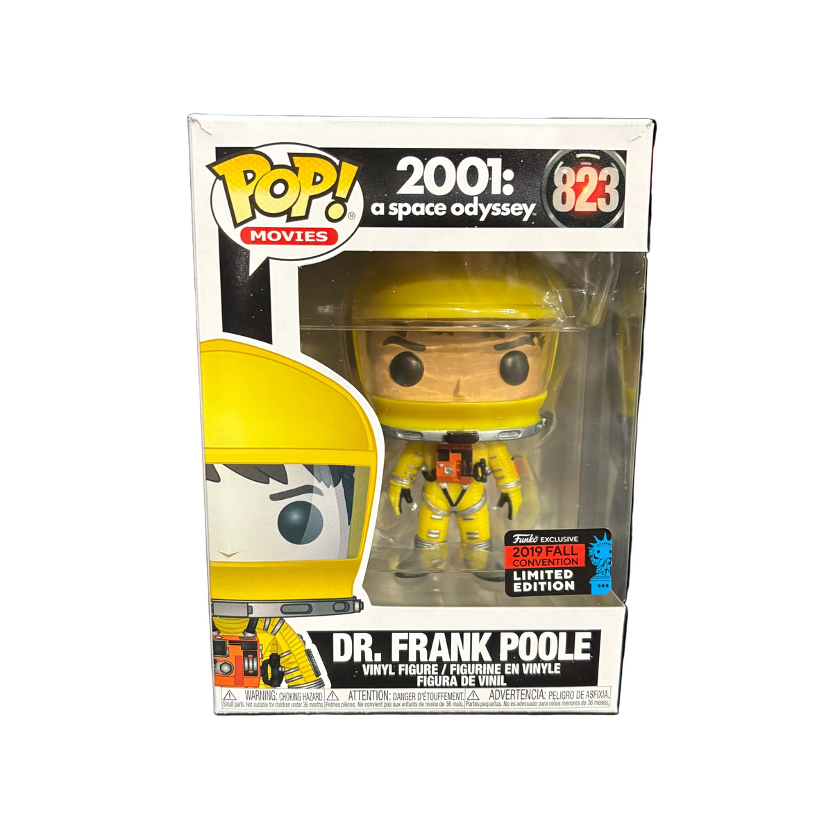 Funko Pop! 2001: a space odyssey - Dr. Frank Poole (2019 Fall Convention) #823 (small rip)