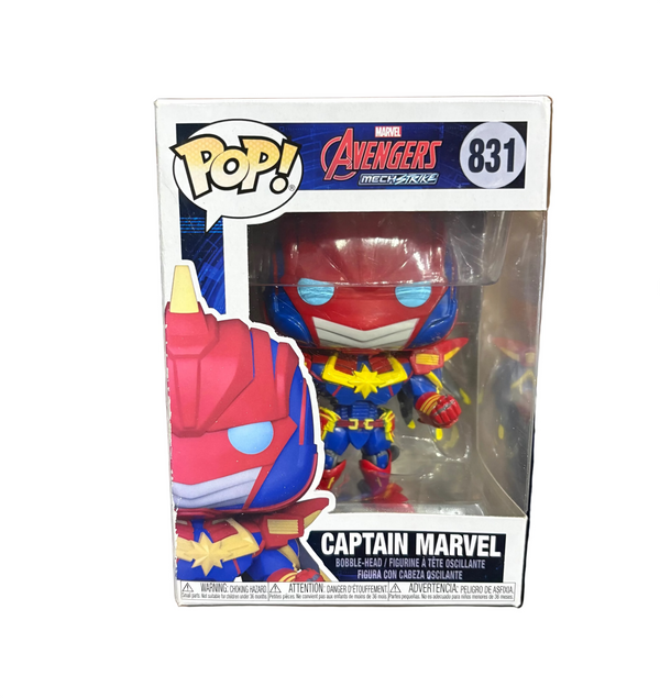 Funko Pop! Avengers Mech Strike: Captain Marvel #831 (sun damage)