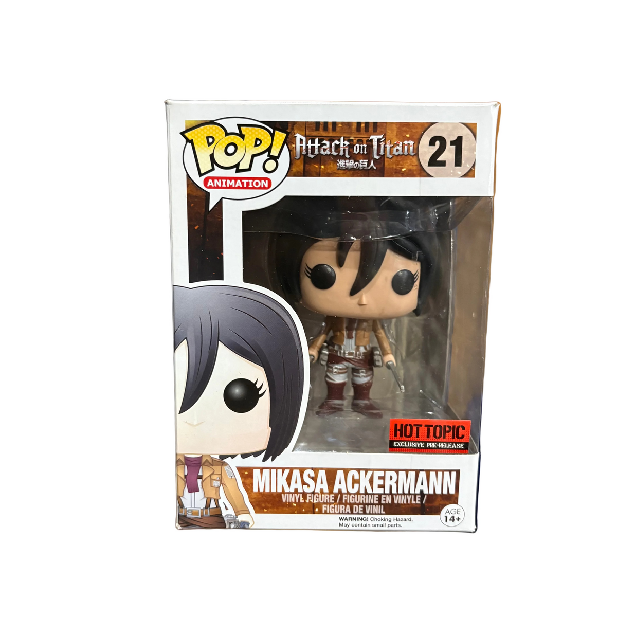 Funko Pop! Attack on Titan: Mikasa Ackermann (Hot Topic Exclusive Pre-Release) #21