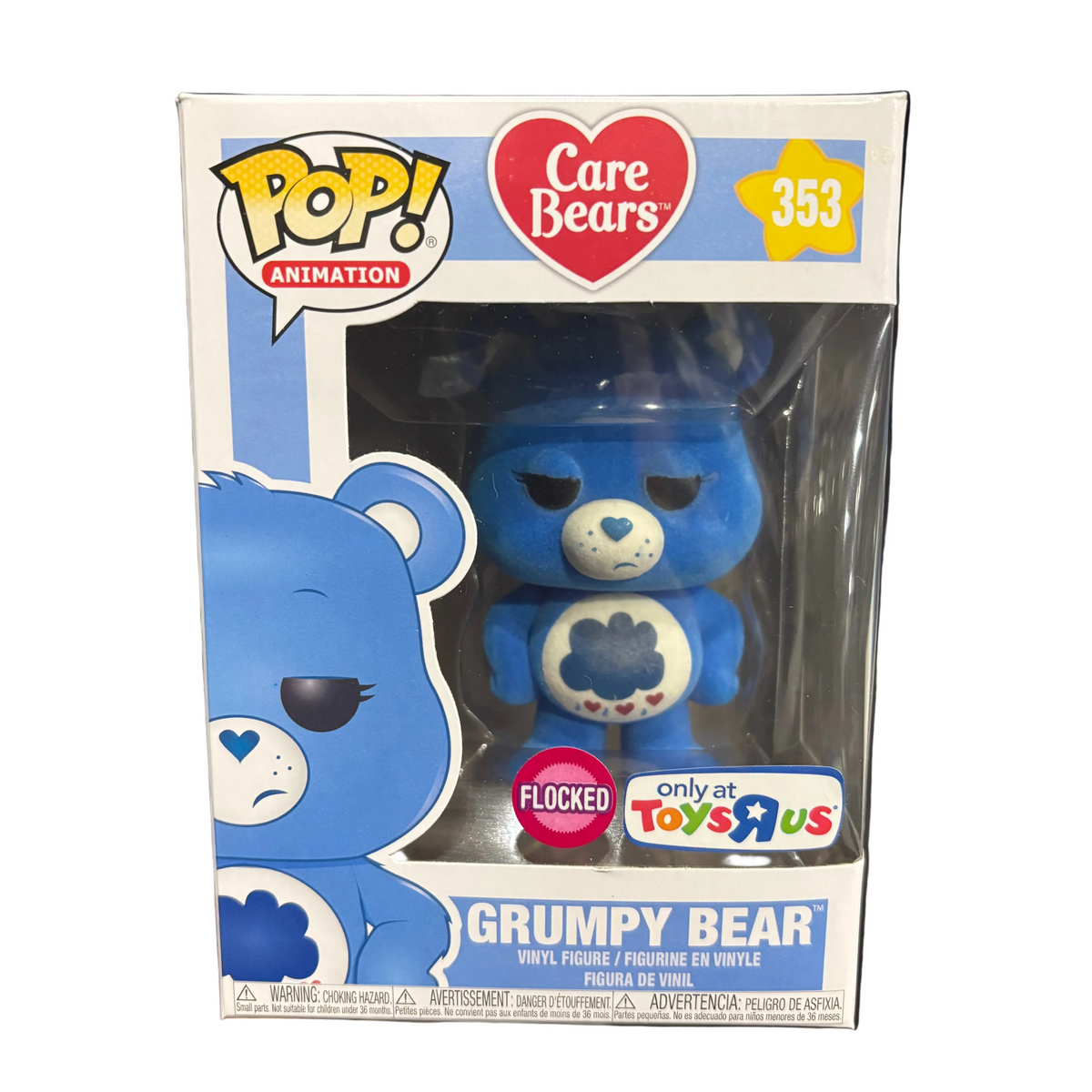 Funko Pop! Care Bears: Grumpy Bear (Flocked) (Toys R Us Exclusive) #353