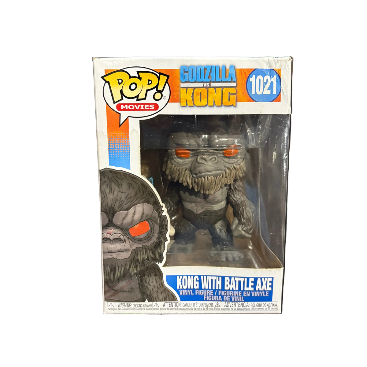 Funko Pop! Godzilla vs. Kong: Kong with Battle Axe #1021 (some box damage)