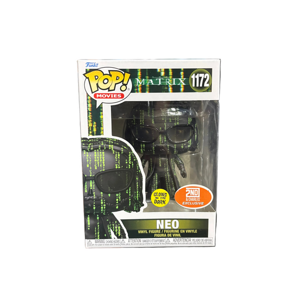 Funko Pop! The Matrix: Neo (Glow) (2nd & Charles Exclusive) #1172