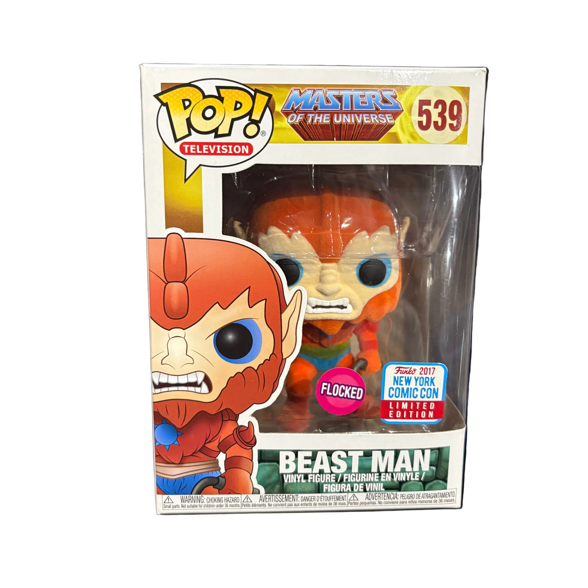 Funko Pop! Masters of the Universe: Beast Man (Flocked) (2017 New York Limited Edition) #539