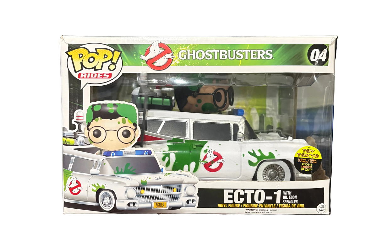 Funko Pop! Ghostbusters: Ecto-1 with Dr. Egon Spengler (Toy Tokyo 2014 NYC Con Exclusive) #04 (some box damage)