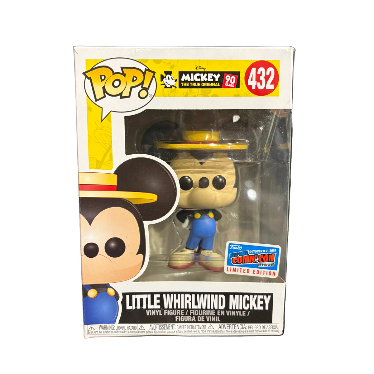 Funko Pop! Mickey Mouse: Little Whirlwind Mickey (2018 NYC Comic Con) #432 (box damage)