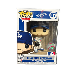 Funko Pop! MLB Los Angeles Dodgers: Clayton Kershaw #07 (minor box damage)