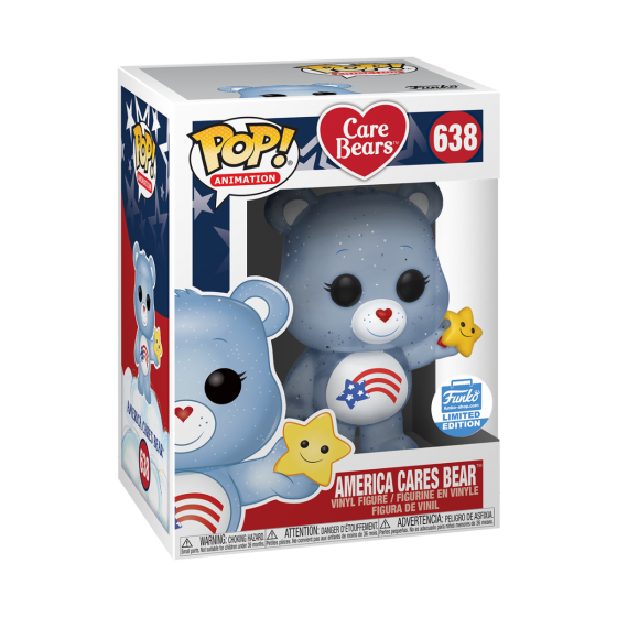 Funko Pop! Care Bears: America Cares Bear (Glitter) (Funko Limited Edition) #638