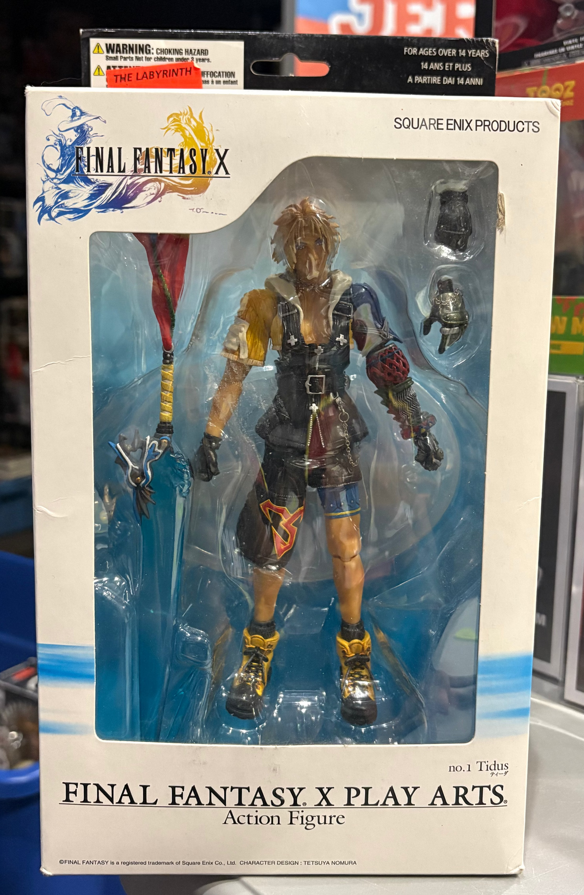 Square Enix - Final Fantasy X Play Arts: Tidus #1 (shelf wear)