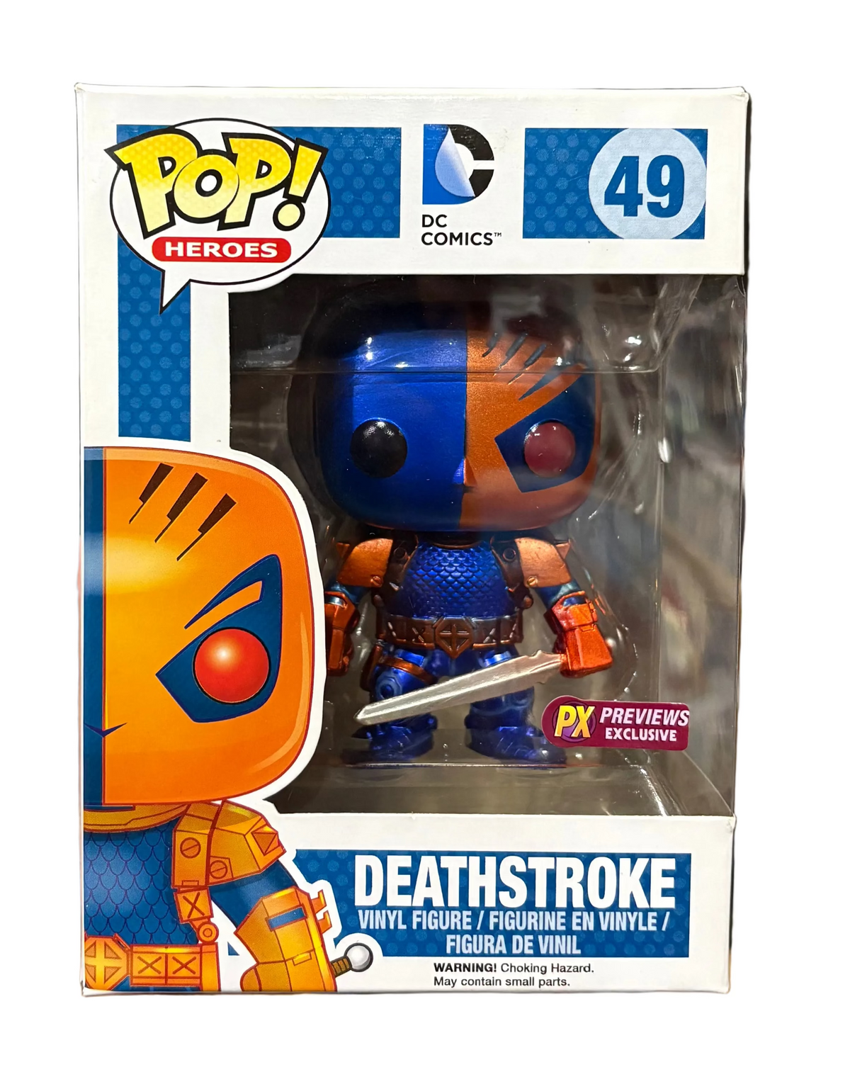 Funko Pop! Dc Comics: Deathstroke (Metallic) (PX Previews Exclusive) #49