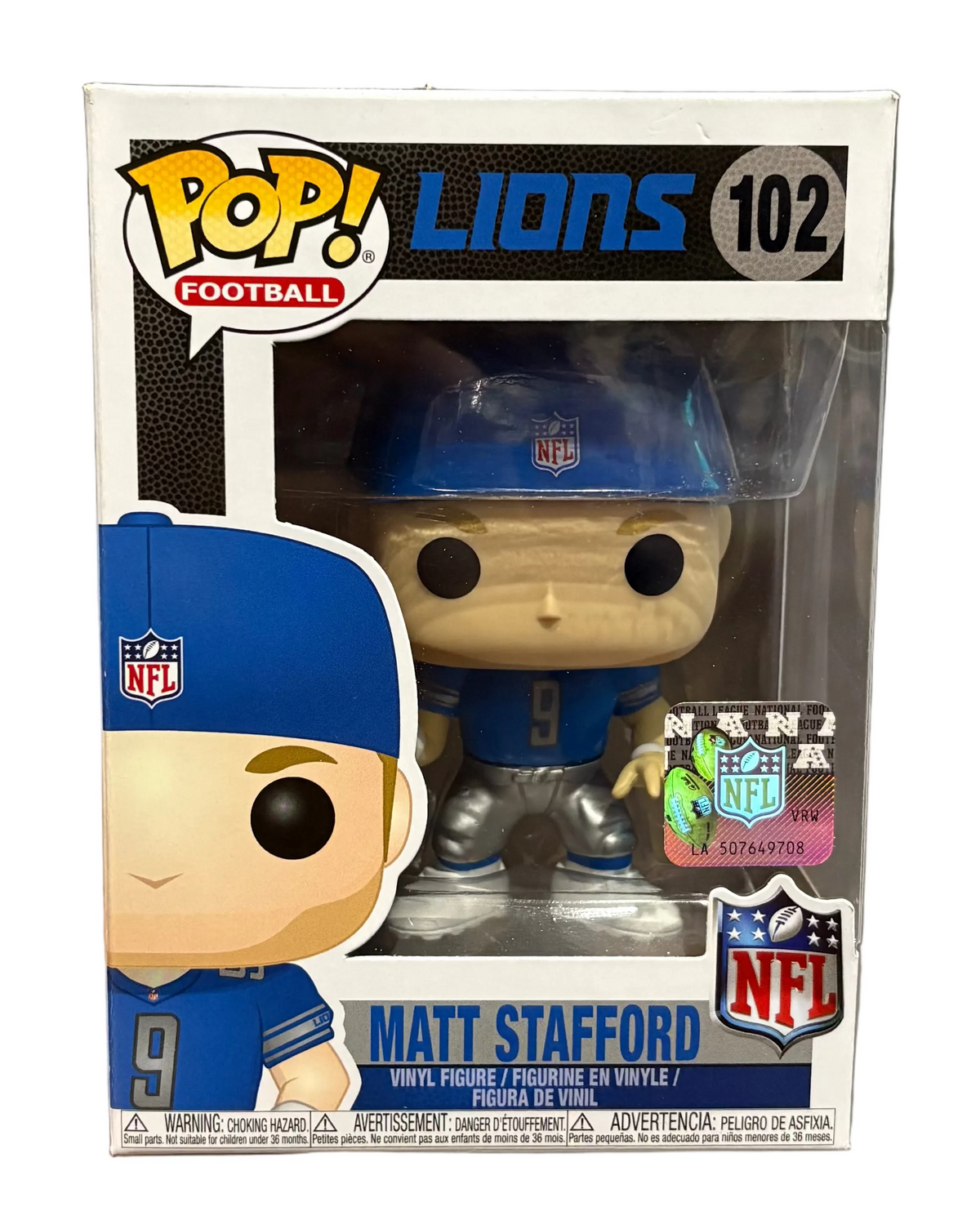 Funko Pop! NFL Detroit Lions: Matt Stafford #102