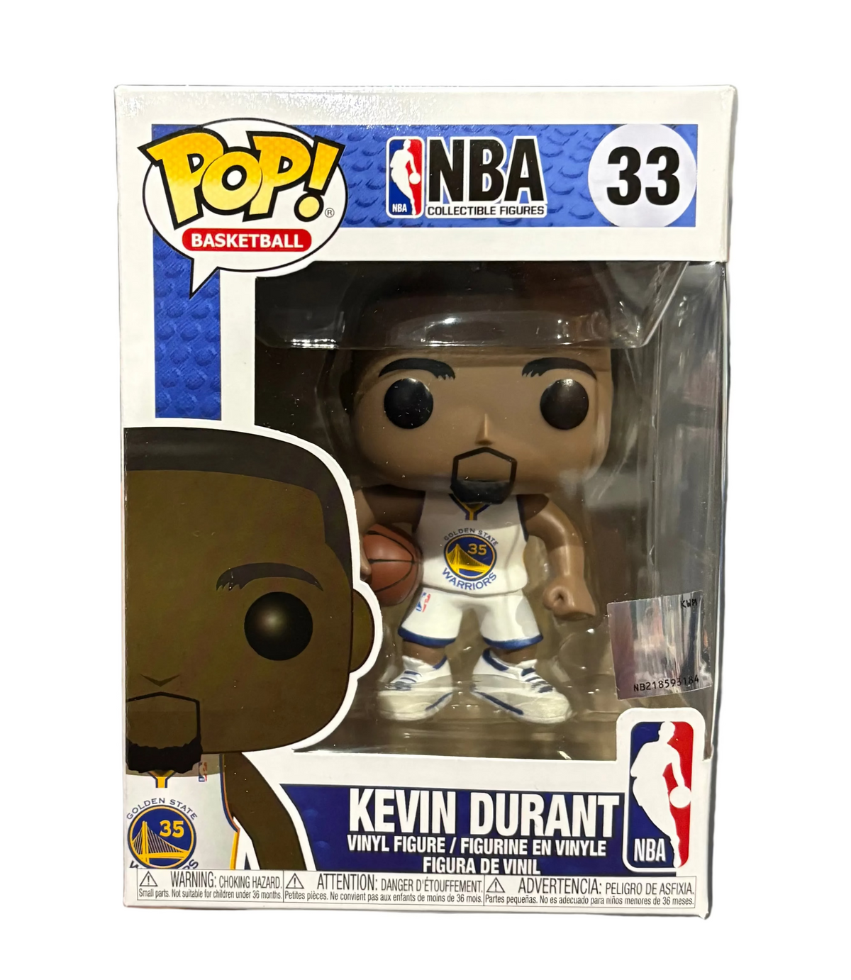Funko Pop! NBA Golden State Warriors: Kevin Durant #33