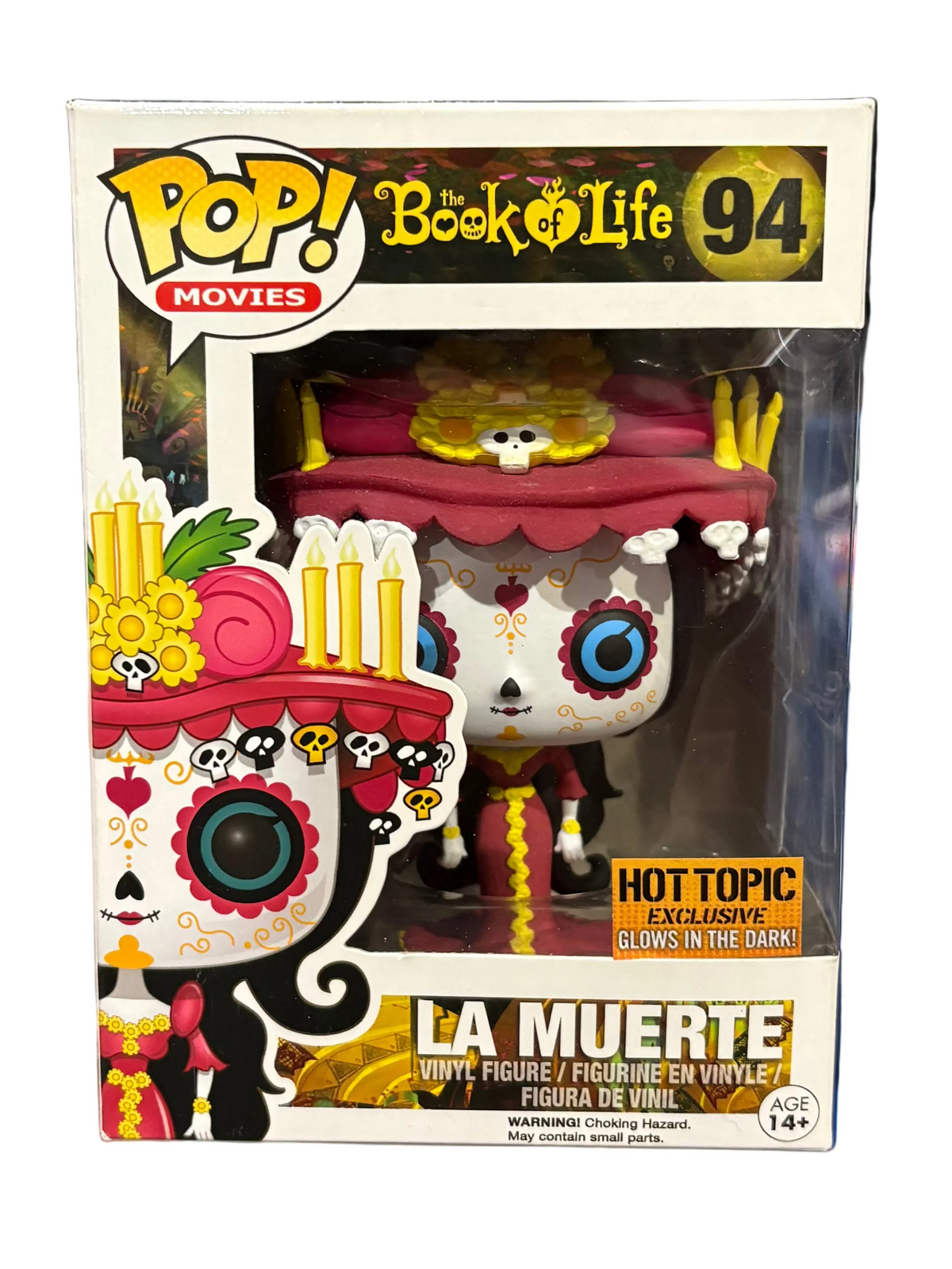 Funko Pop! The Book of Life: La Muerte (Glow) (Hot Topic Exclusive) #94 (small wrinkle on screen)
