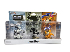 Nintendo - Amiibo: Super Smash Bros. - Retro 3-Pack (R.O.B., Mr. Game & Watch & Duck Hunt) (box damage)