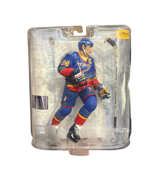 McFarlane Toys: St. Louis Blues Wayne Gretzky Legends Series 5 (shelf wear, missing sticker)