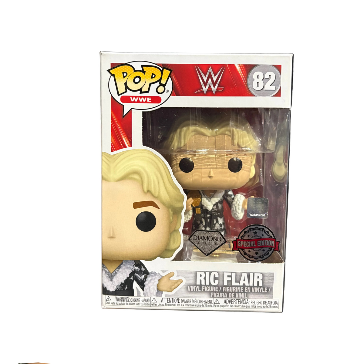 Funko Pop! WWE: Ric Flair (Diamond Collection) (Special Edition) #82 (minor box damage)