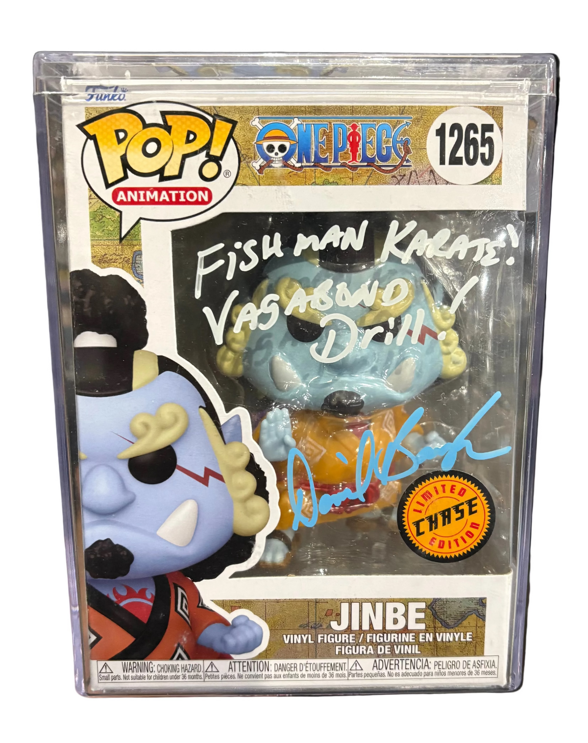 Funko Pop! Jinbe (Chase) [Signed by Daniel Baugh - COA] #1265