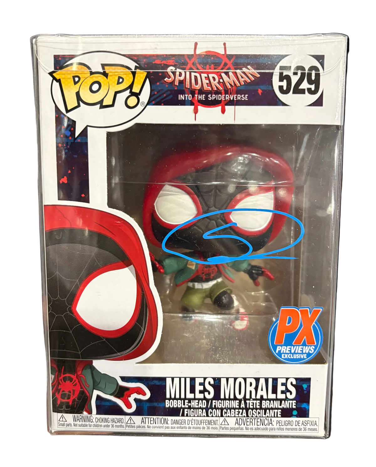 Funko Pop! Miles Morales (PX Exclusive) [Signed by Shameik Moore - COA] #529