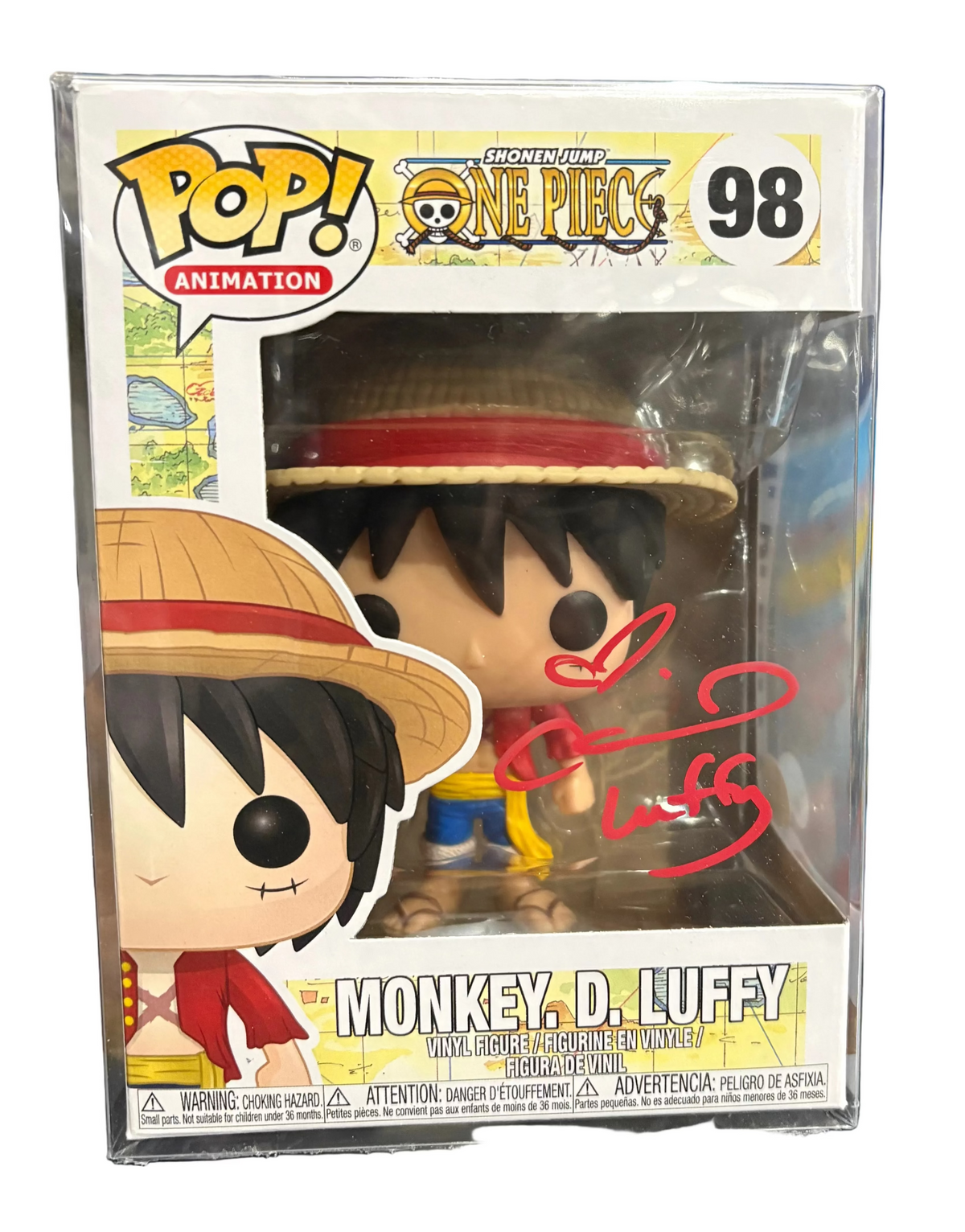 Funko Pop! Monkey. D. Luffy (Signed by Colleen Clinkenbeard - COA) #98