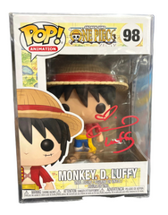 Funko Pop! Monkey. D. Luffy (Signed by Colleen Clinkenbeard - COA) #98