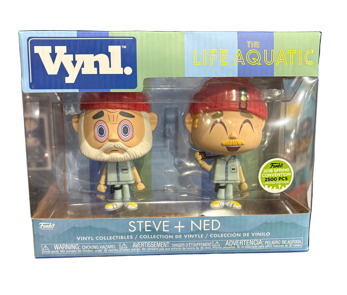 Funko Vynl. The Life Aquatic with Steve Zissou Steve and Ned 2-Pack 2018 Spring Convention (2500 PCS only) Exclusive