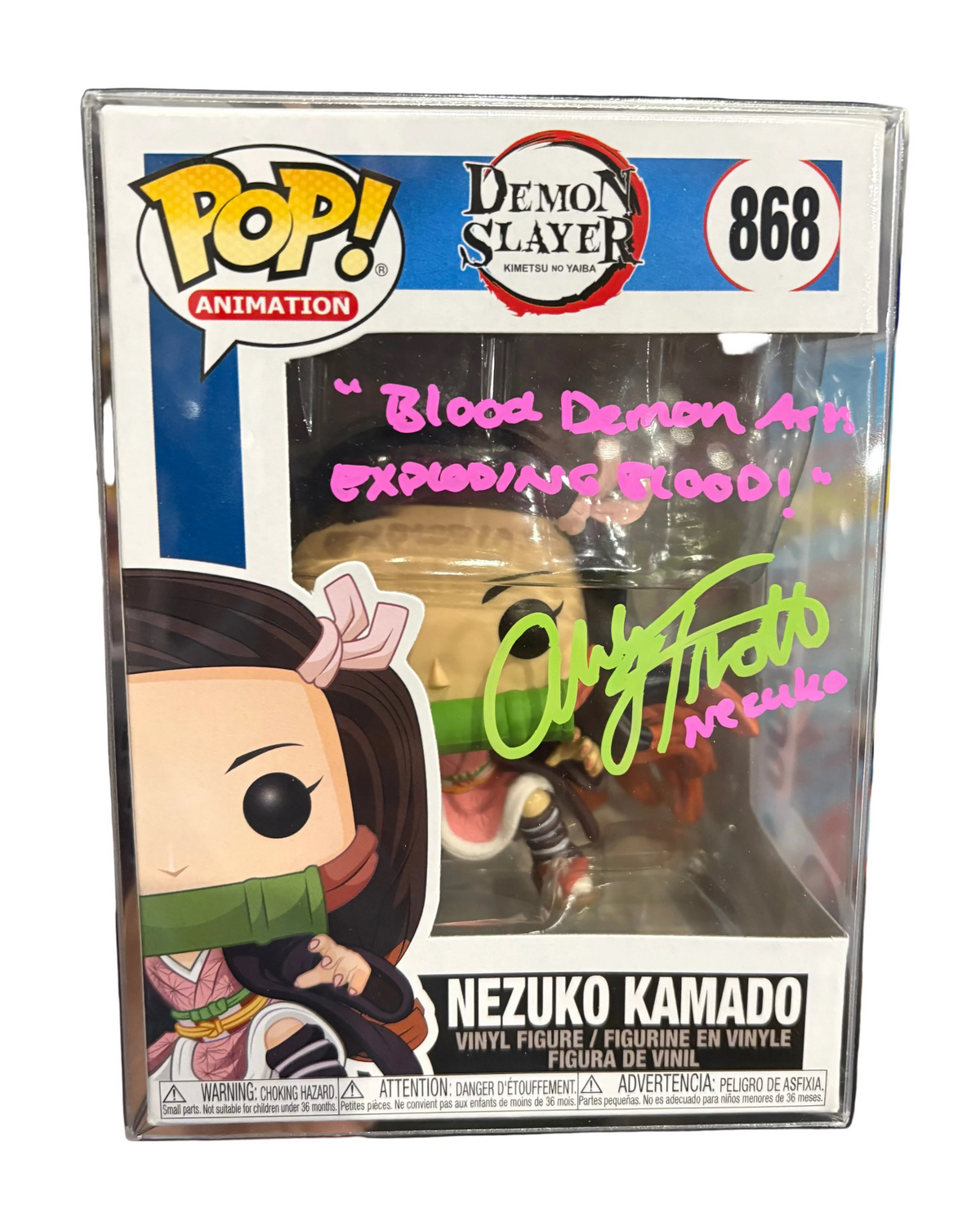 Funko Pop! Demon Slayer: Nezuko Kamado (Signed by Abby Trott - NO COA) #868
