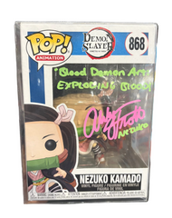 Funko Pop! Demon Slayer: Nezuko Kamado (Signed by Abby Trott - NO COA) #868