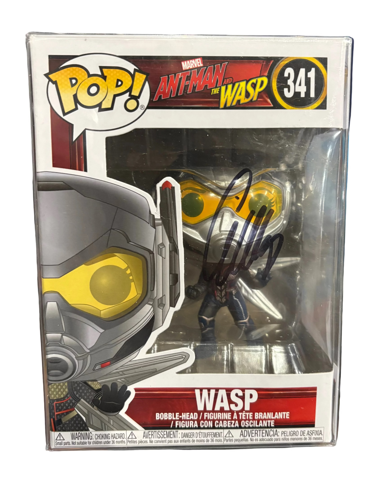 Funko Pop! Wasp (Signed by Evangeline Lilly - NO COA) #341