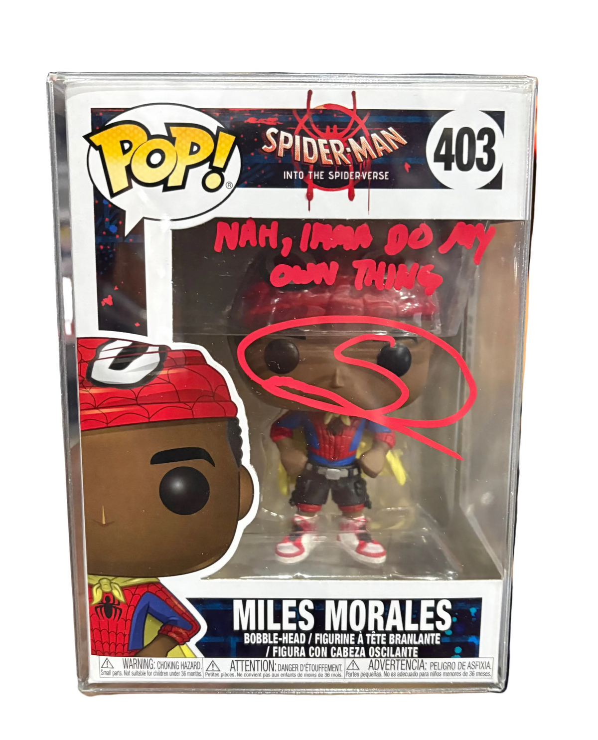 Funko Pop! Miles Morales (Signed by Shameik Moore - NO COA) #403