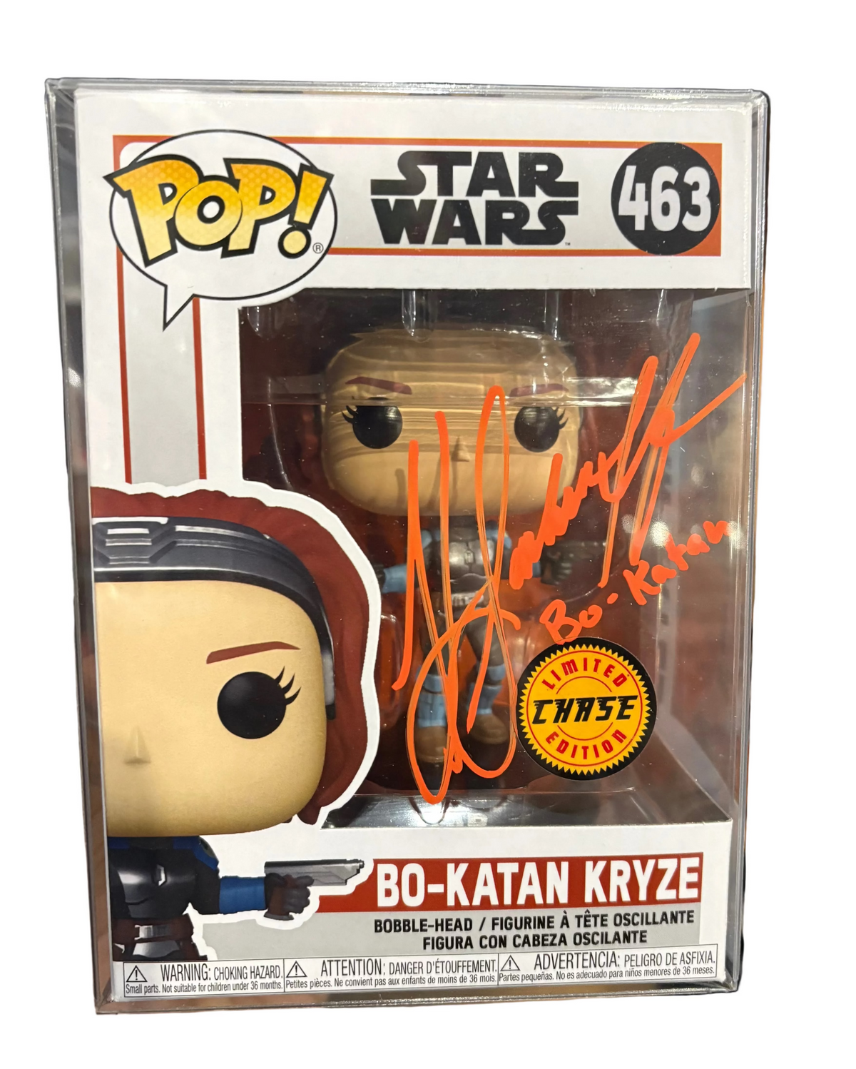 Funko Pop! Bo-Katan Kryze (Chase) [Signed by Katee Sackhoff - NO COA] #463