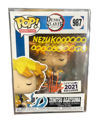 Funko Pop! Demon Slayer: Zenitsu Agatasuma (2021 Funimation Exclusive) [Signed by Aleks Le - NO COA] #987