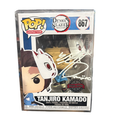 Funko Pop! Demon Slayer: Tanjiro Kamado (Special Edition) [Signed by Zach Aguilar - NO COA] #867