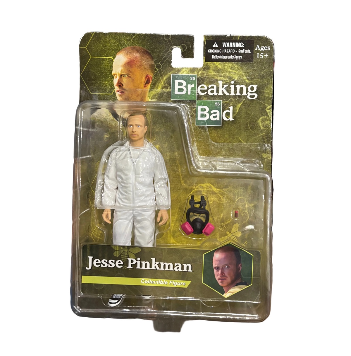 Mezco Toyz Breaking Bad: Jesse Pinkman White Hazmat 6" Action Figure (shelf wear)