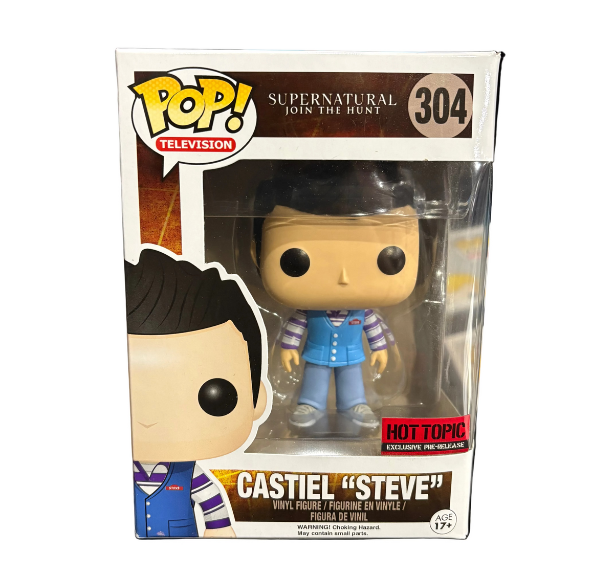 Funko Pop! Supernatural Join the Hunt: Castiel "Steve" (Hot Topic Exclusive Pre-Release) #304
