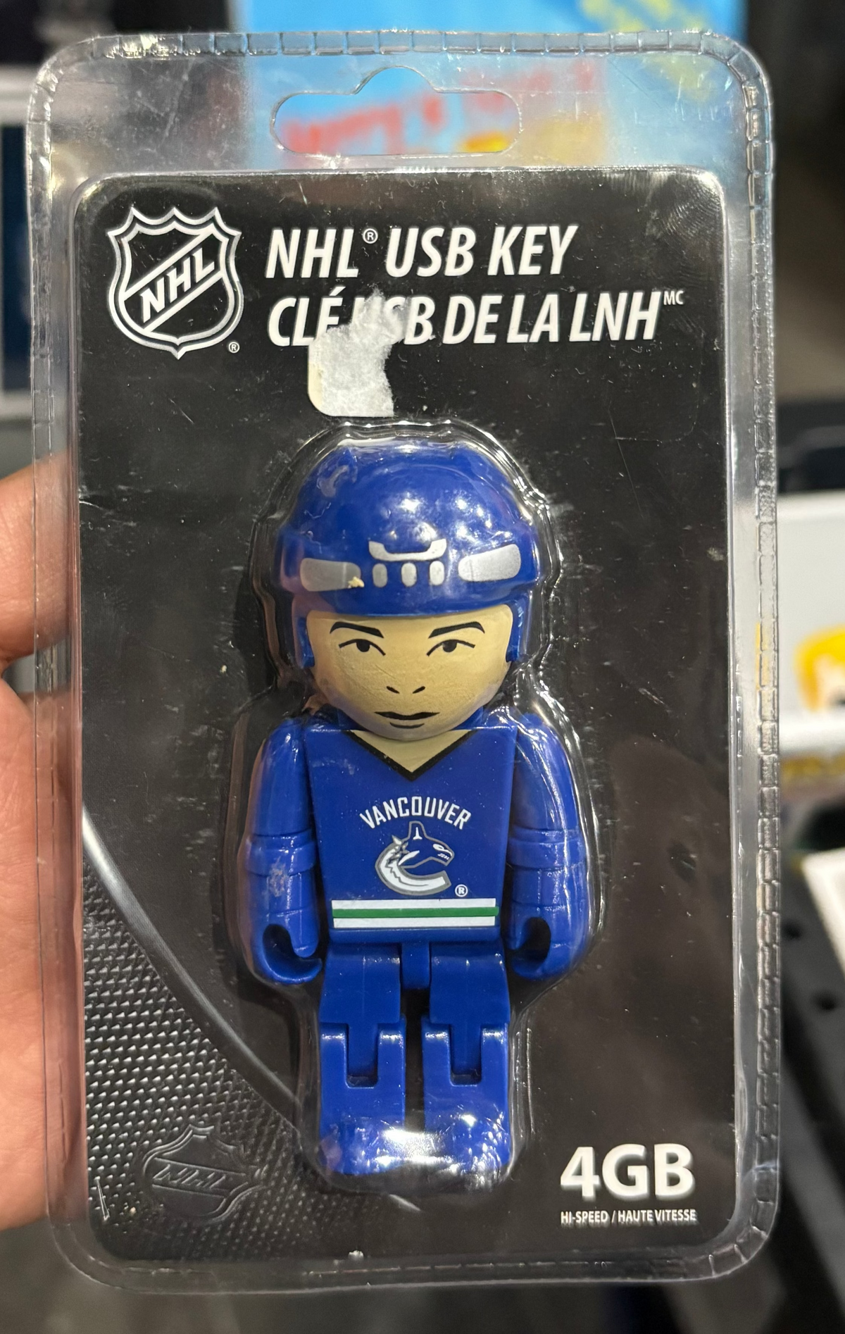 Vancouver Canucks 4GB USB 2.0 Flash Drive Memory Stick NHL Player