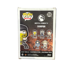 Funko Pop! Mortal Kombat X: Scorpion #250 (some box damage)