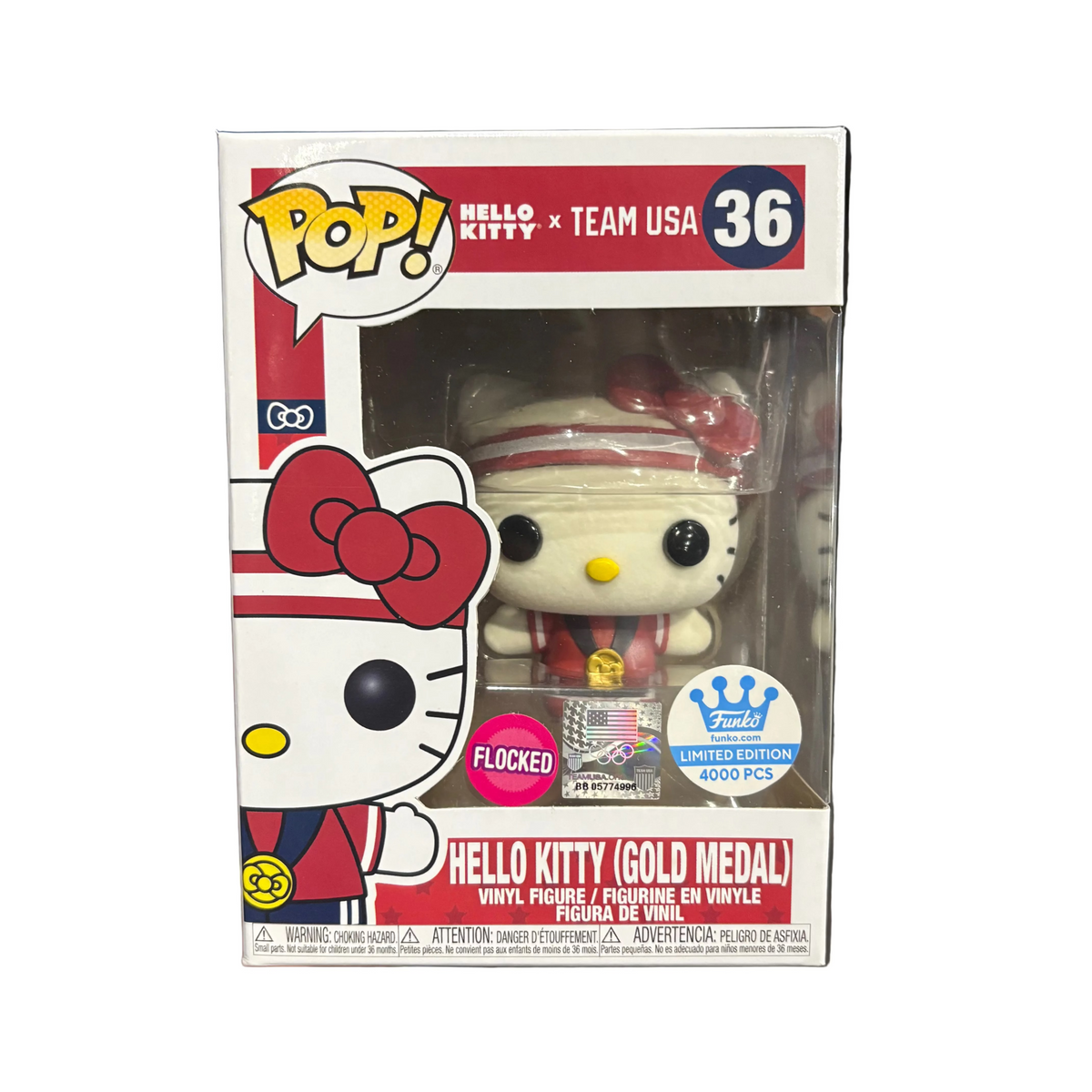 Funko Pop! Hello Kitty (Gold Medal) [Flocked] (4000 Pcs Limited Edition) #36