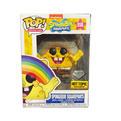 Funko Pop! Spongebob Squarepants (Diamond Collection) [Hot Topic Exclusive] #558 (sticker peeling off)