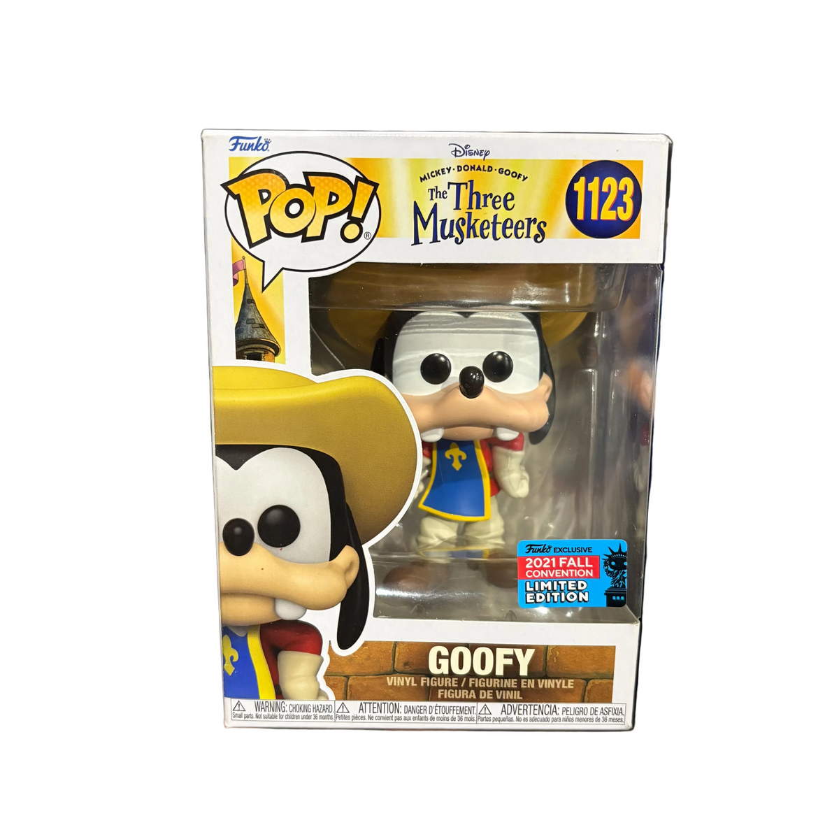 Funko Pop! Disney The Three Musketeers: Goofy (2021 Fall Convention) #1123 (some box damage)