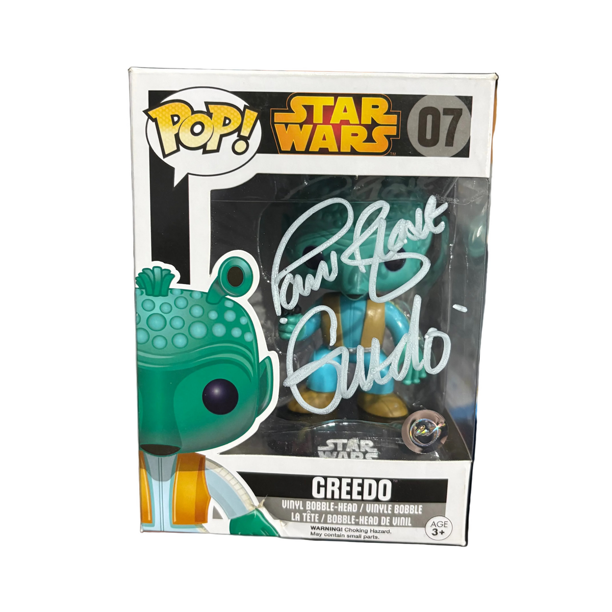 Funko Pop! Star Wars: Greedo (signed by Paul Blake - COA) #07