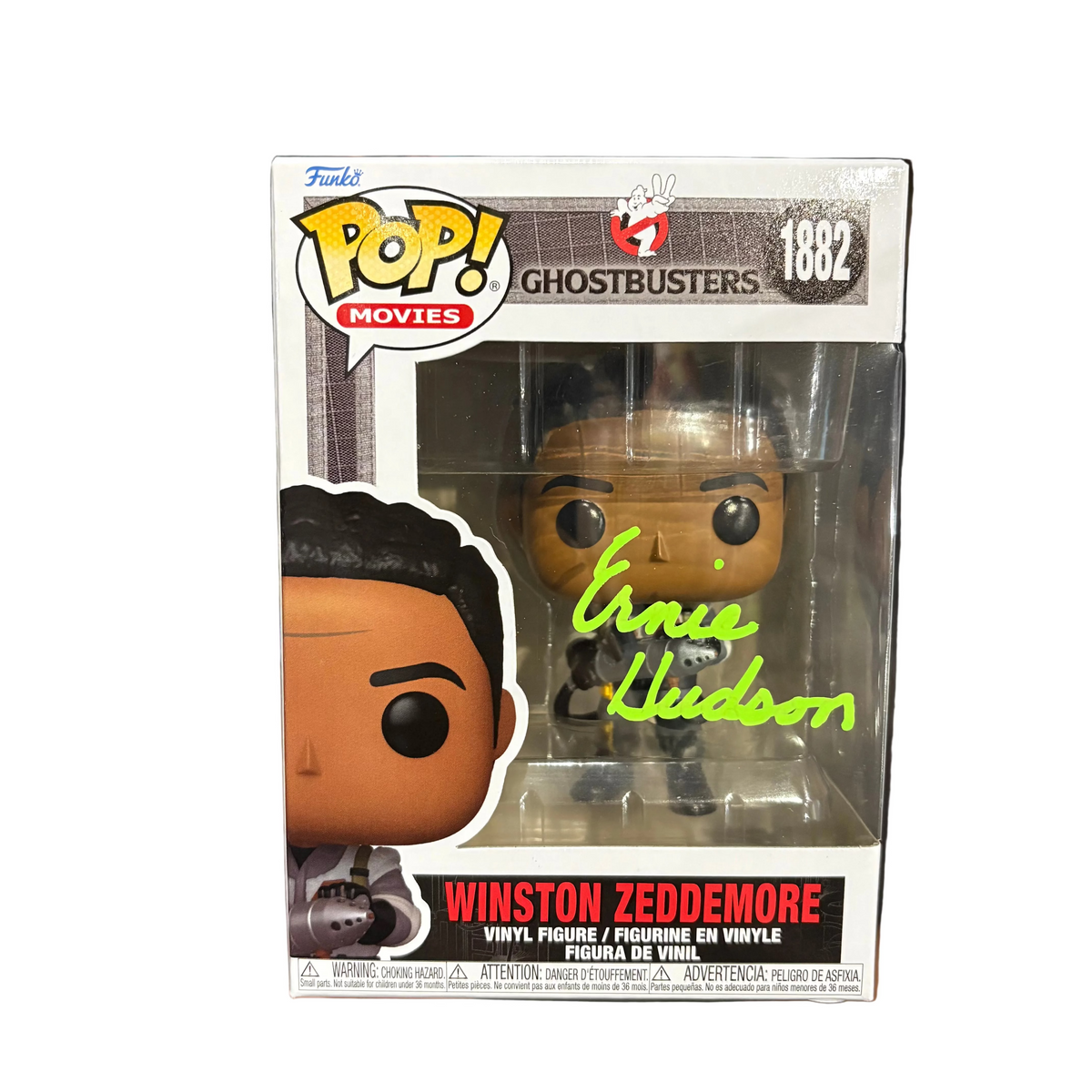 Funko Pop! Ghostbusters: Winston Zeddemore (signed by Ernie Hudson - COA) #1882