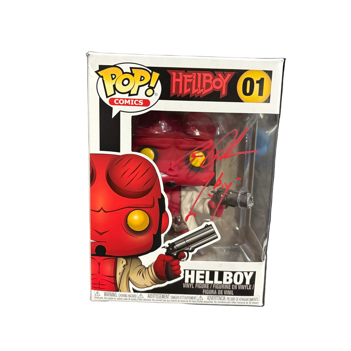 Funko Pop! Hellboy (Signed by Ron Perlman - COA) #01