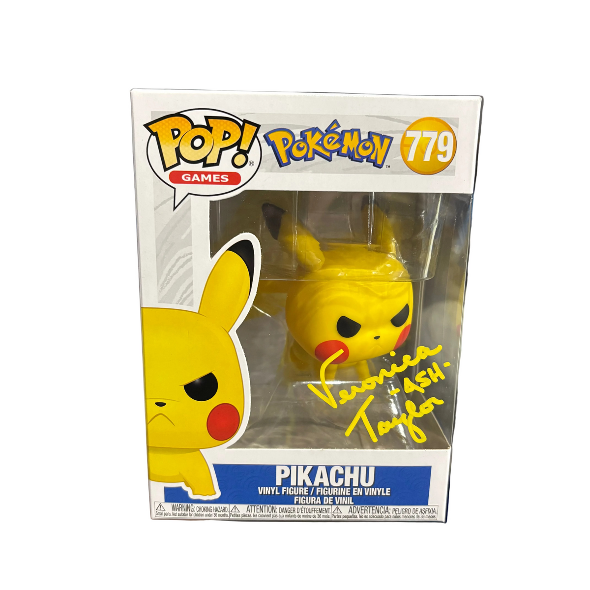 Funko Pop! Pokemon: Pikachu (Signed by Veronica Taylor - COA) #779