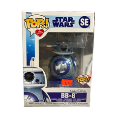 Funko Pop! Star Wars: BB-8 (Metallic) (Make-A-Wish) #SE (Sticker on Screen)