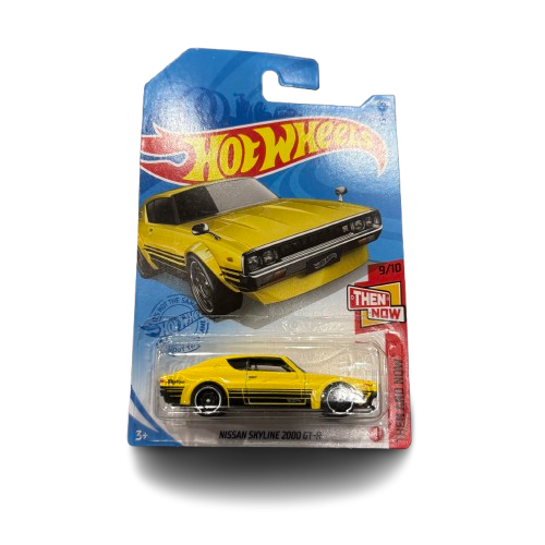 Hotwheels Nissan Skyline 2000 GT-R in Yellow - Hot Wheels Diecast Model Car