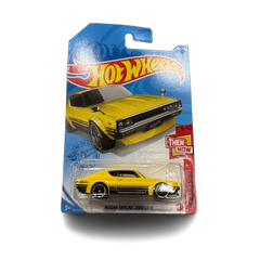 Hotwheels Nissan Skyline 2000 GT-R in Yellow - Hot Wheels Diecast Model Car